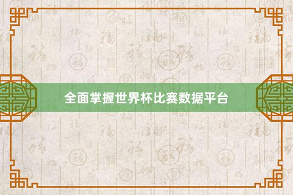 全面掌握世界杯比赛数据平台