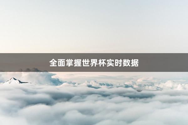 全面掌握世界杯实时数据